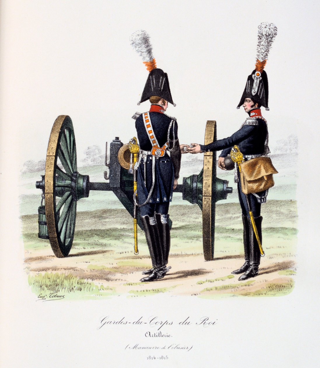 Gardes-du-Corps de Roi, Artillery by Eugene Titeux