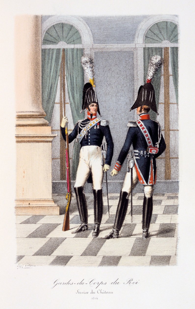 Gardes-du-Corps de Roi, Service de Chateau by Eugene Titeux