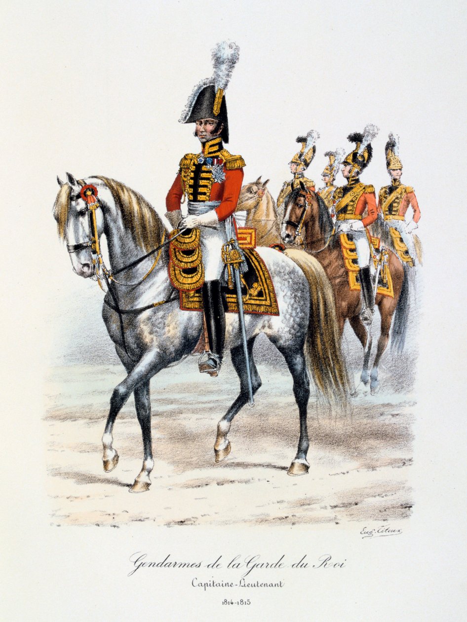 Gendarmes de la Garde du Roi, Capitaine-Lieutenant by Eugene Titeux