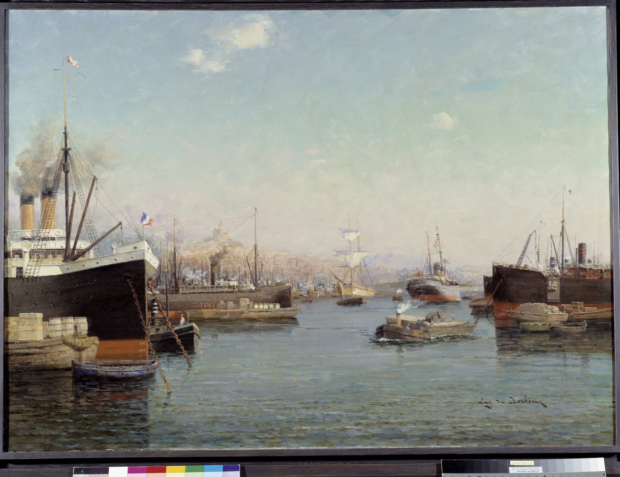 Le port de la Joliette by Eugene de Barberis