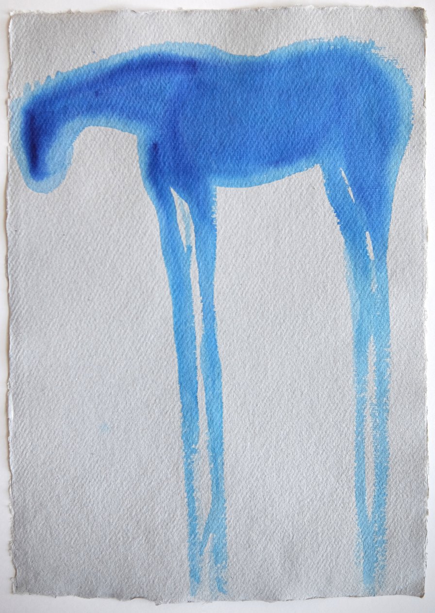 Blue Horse 1, 2023 by Eugenie Vronskaya