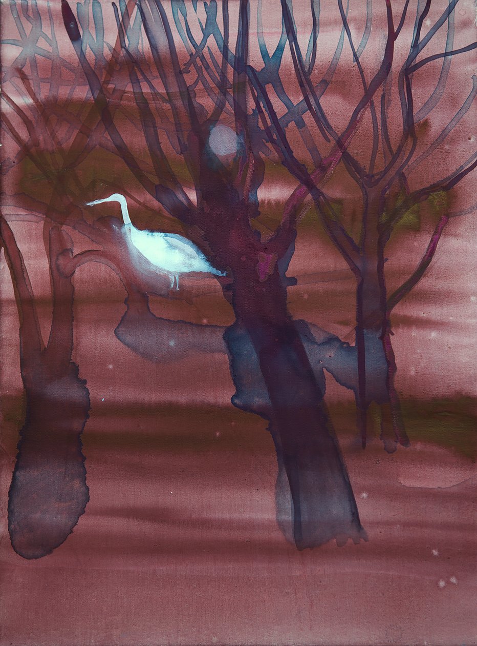 White Crane by Eugenie Vronskaya