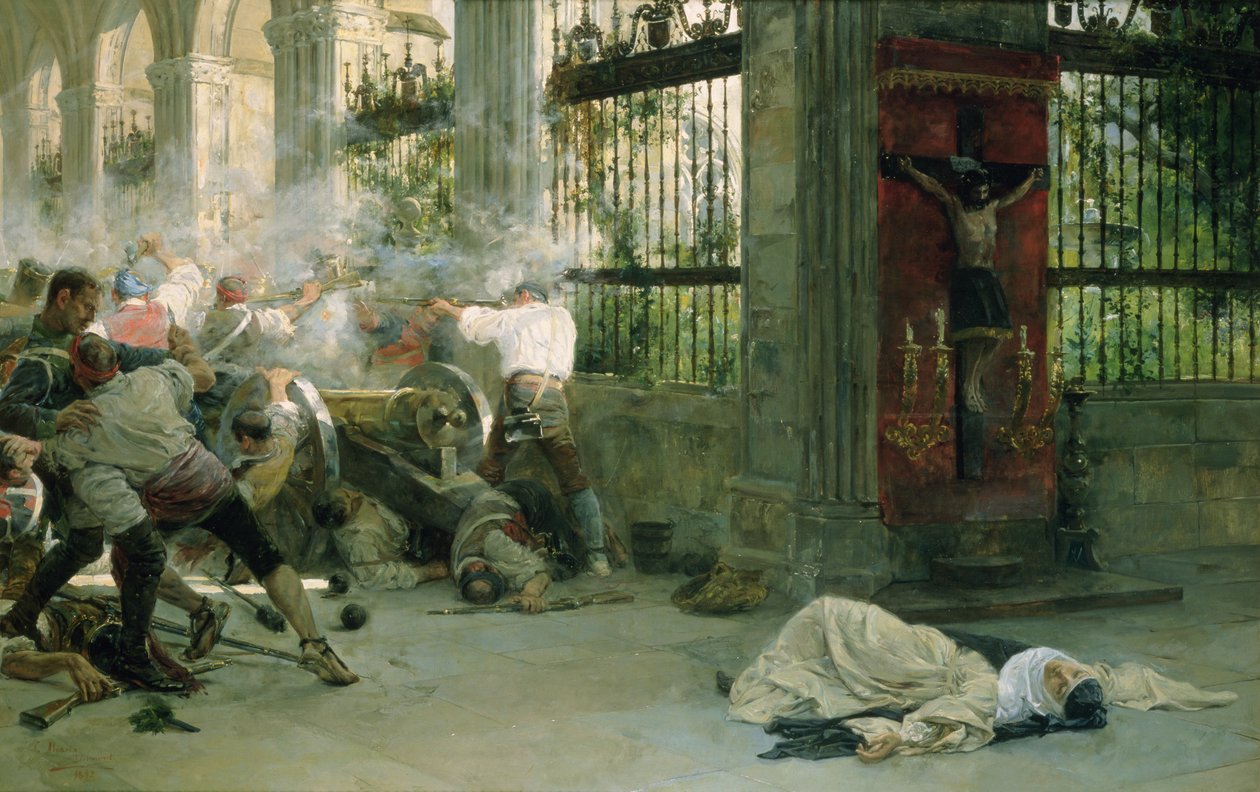 Episode from the War of Independence, 1892 by Eugenio Alvarez Dumont
