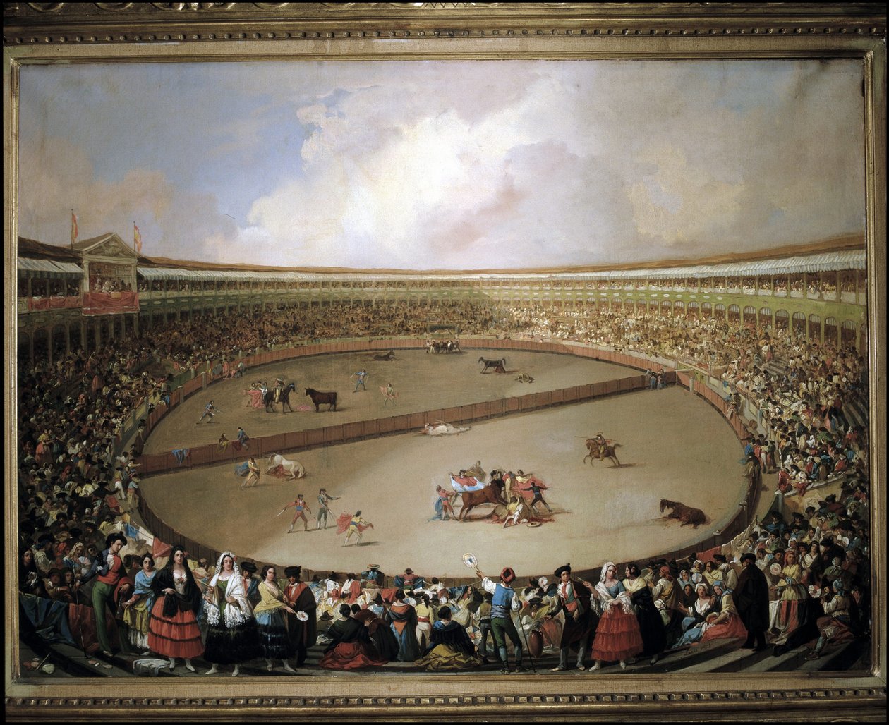 The Divided Bull Ring by Eugenio Lucas Velazquez