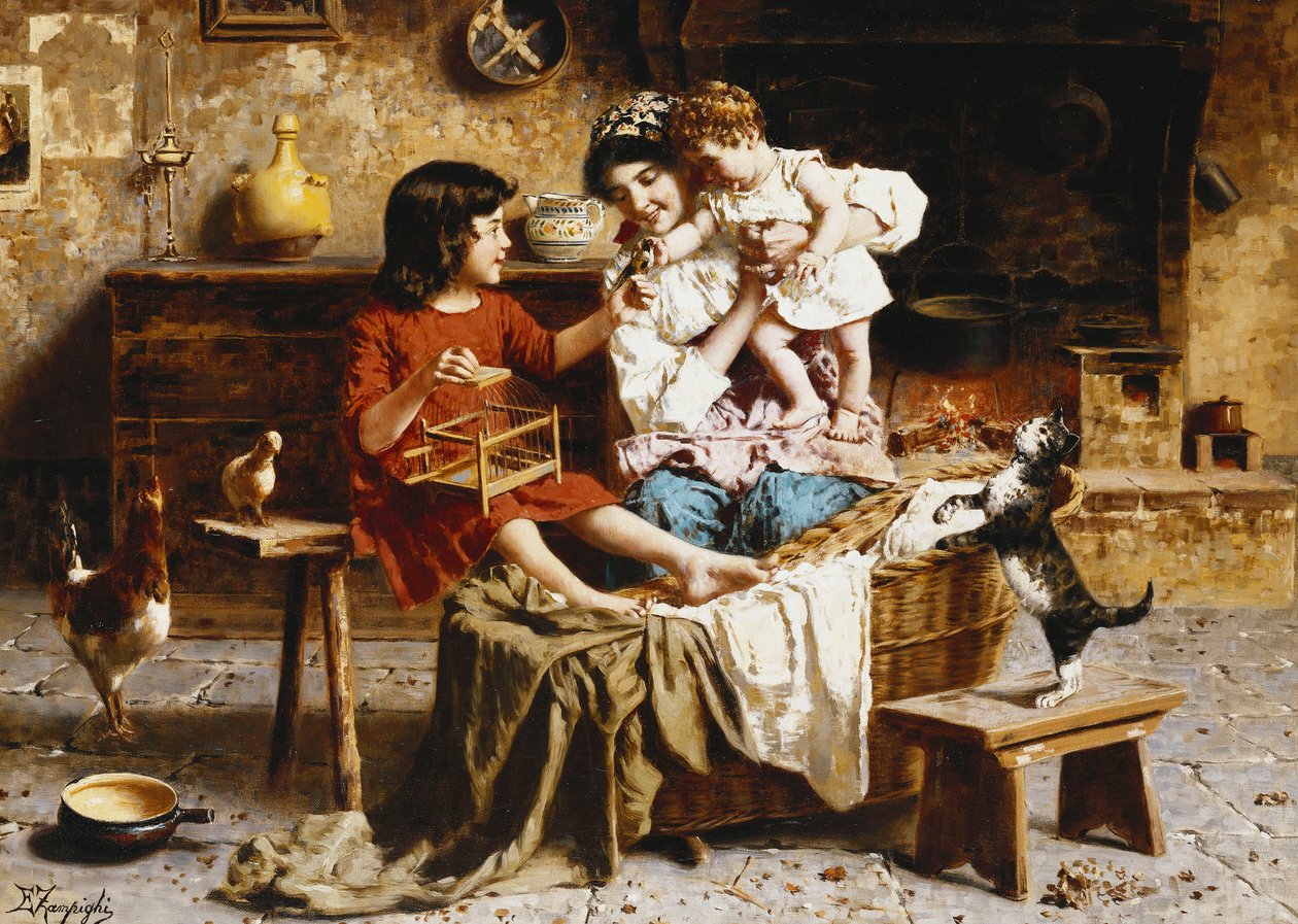 Amusing Baby by Eugenio Zampighi