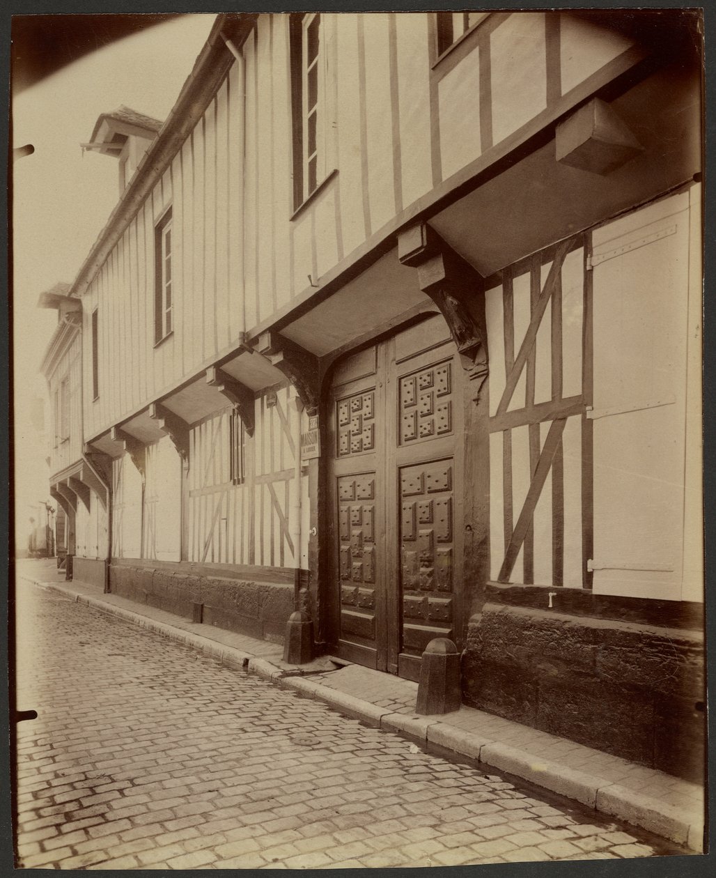 Beauvais, House, 27 Rue Pantaleon by Eugène Atget