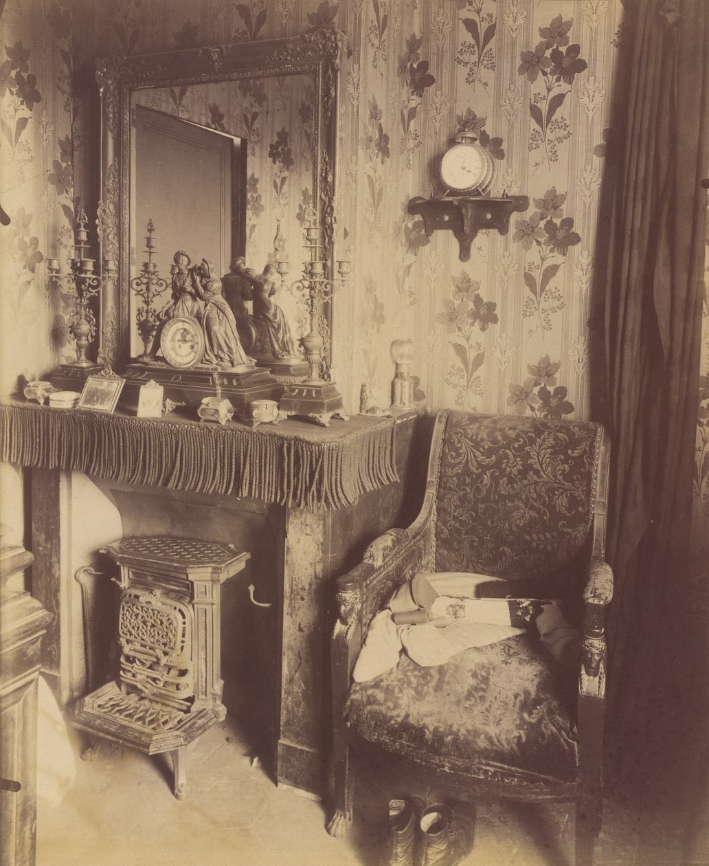 Interior of a Working Class Home, rue de Romainville by Eugène Atget