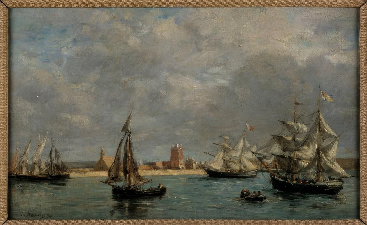 The Port of Camaret by Eugene Louis Boudin
