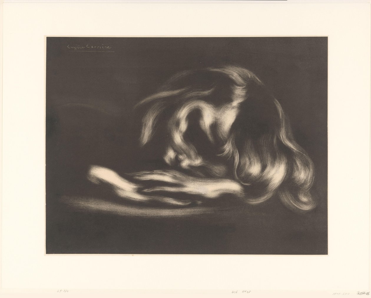 Sleeping girl by Eugène Carrière