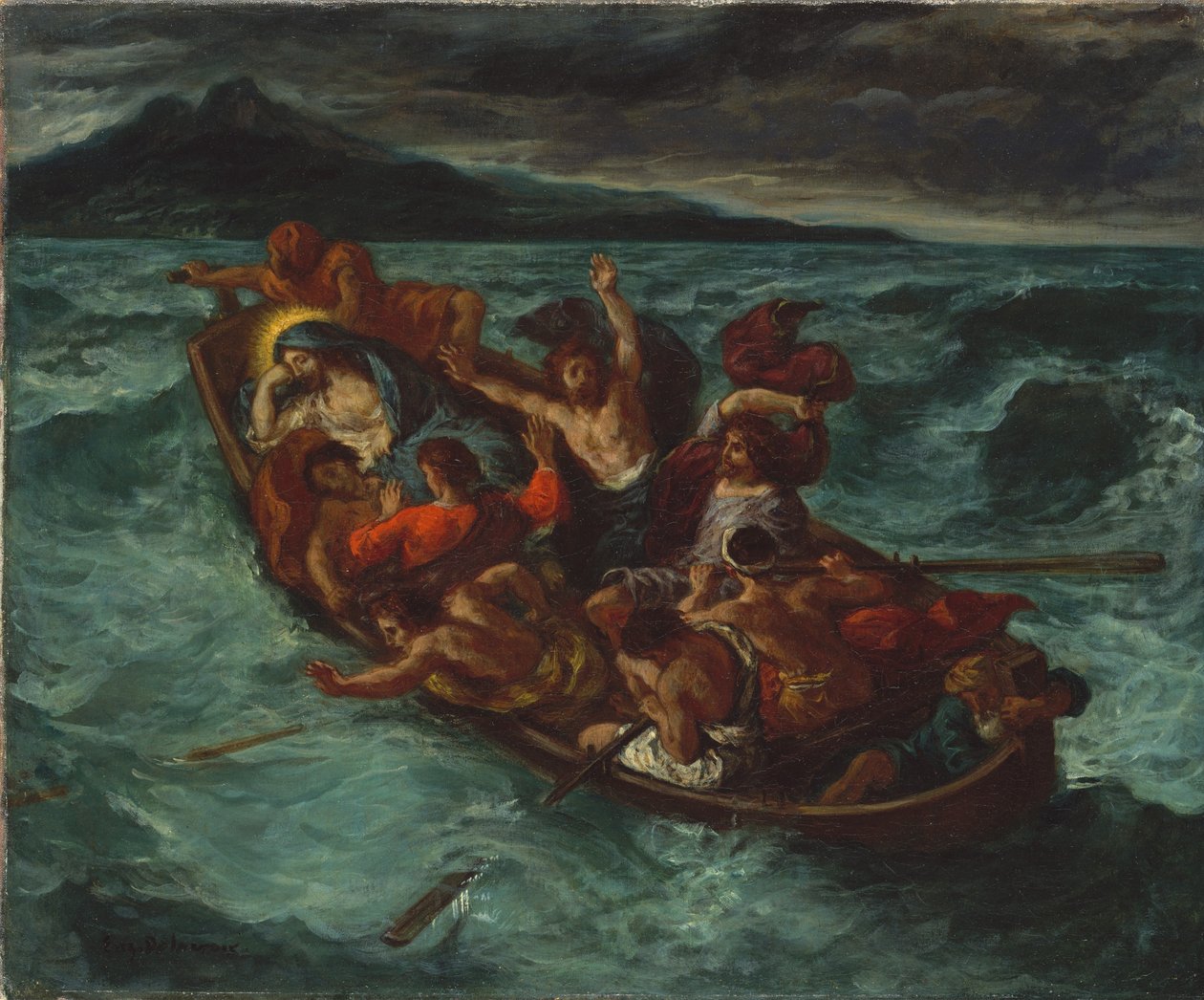 Christ Asleep during the Tempest by Eugène Delacroix