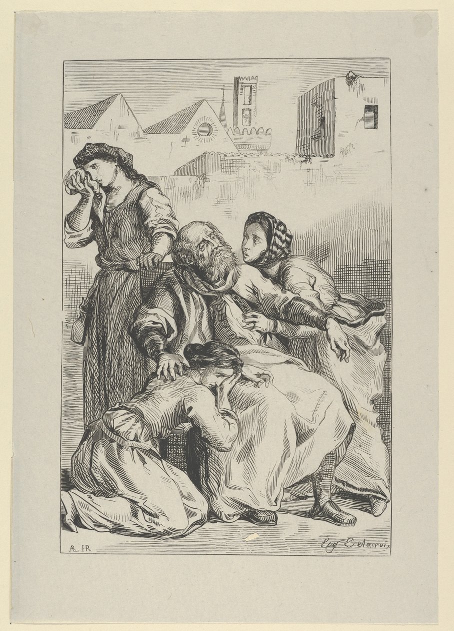 Death of Goetz von Berlichingen, 1845 by Eugène Delacroix