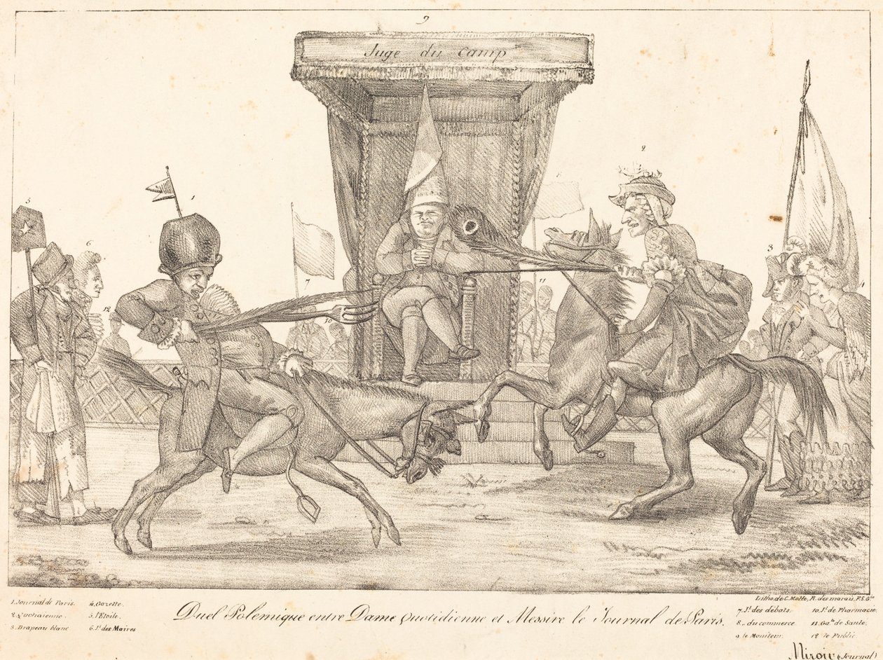 Duel Polemique by Eugène Delacroix
