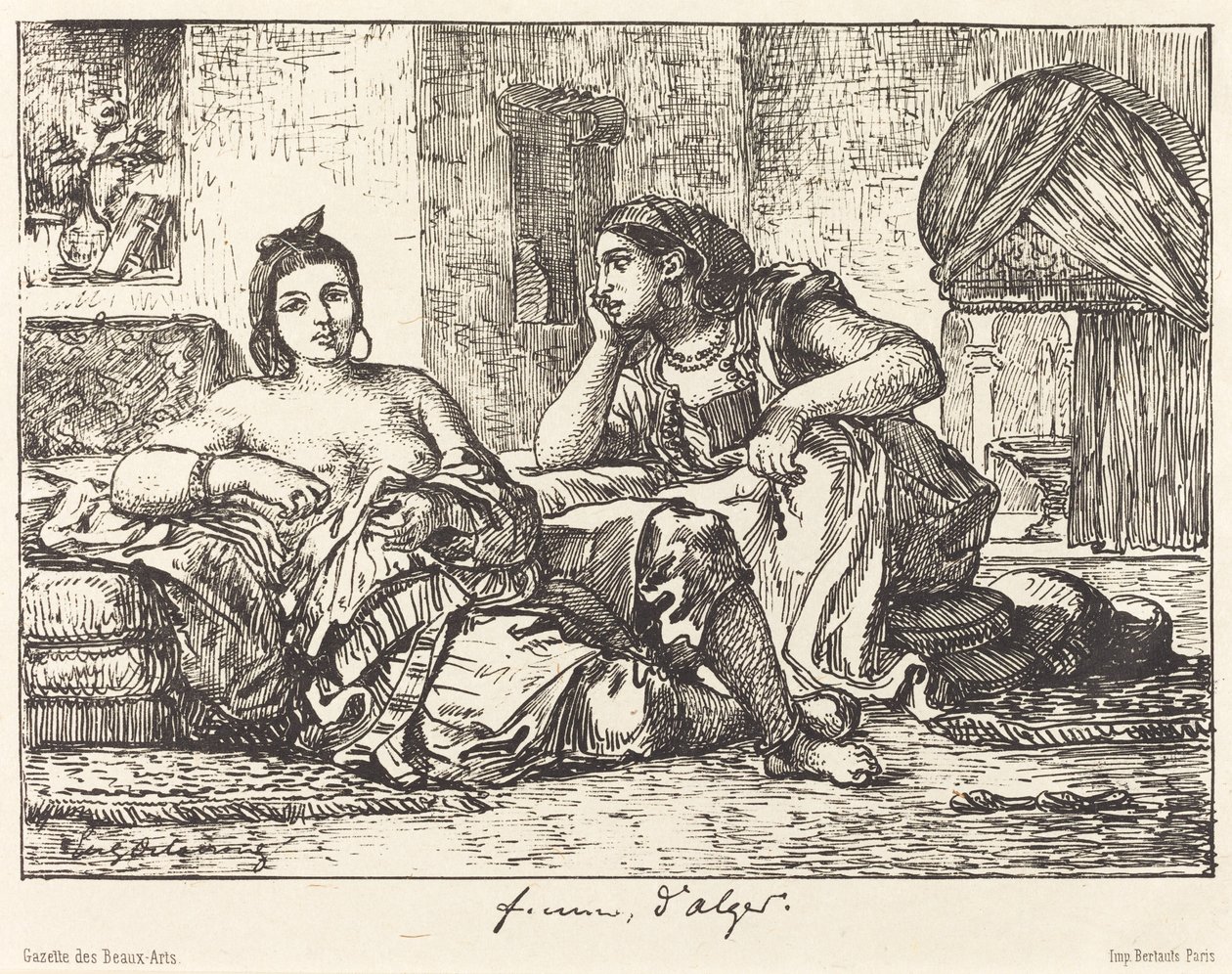 Women of Algiers by Eugène Delacroix