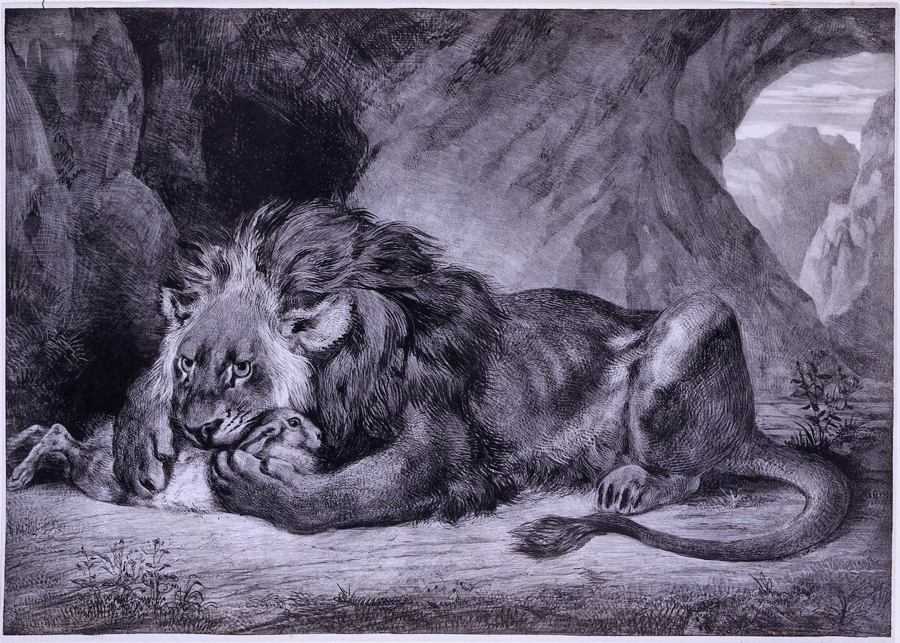 Lion of Atlas by Eugène Delacroix
