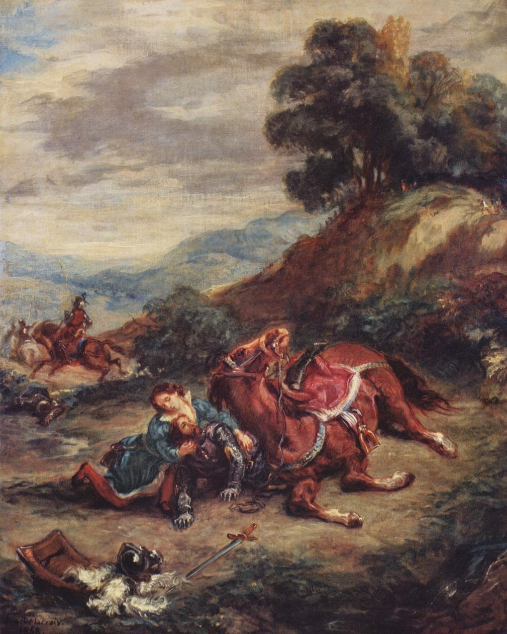 The Death of Lara by Eugène Delacroix