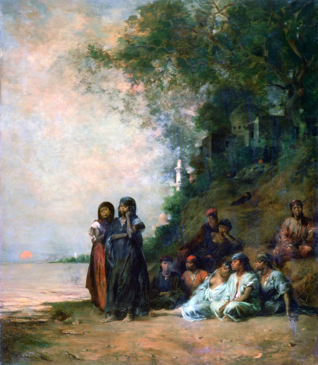 Egyptian Women at the Edge of the Water, 19th Century by Eugène Fromentin