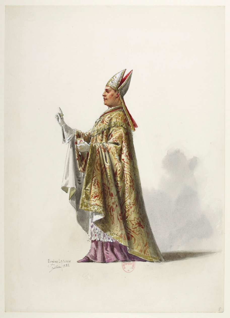 Saint-Saëns - Henry VIII - Costume Designs - Lacoste - 8. Costume by Eugene Lacoste