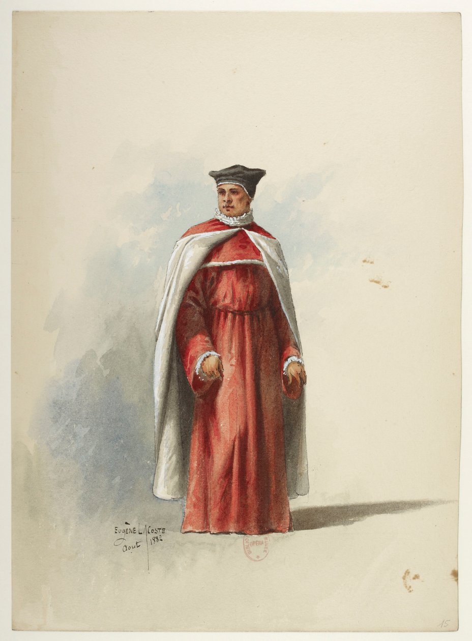 Saint-Saëns - Henry VIII - Costume Designs - Lacoste - 15. Costume by Eugene Lacoste