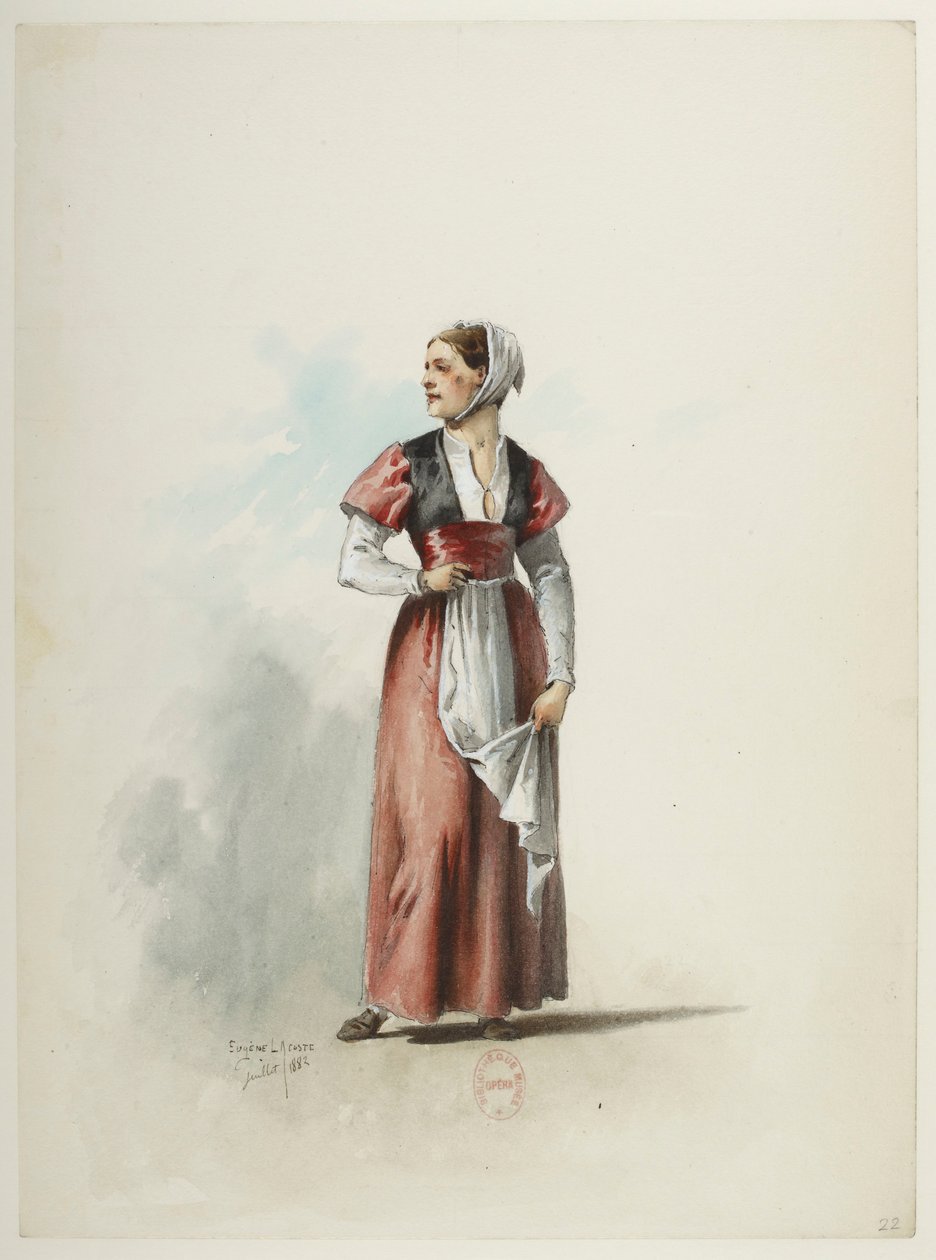 Saint-Saëns - Henry VIII - Costume Designs - Lacoste - 22. Costume by Eugene Lacoste