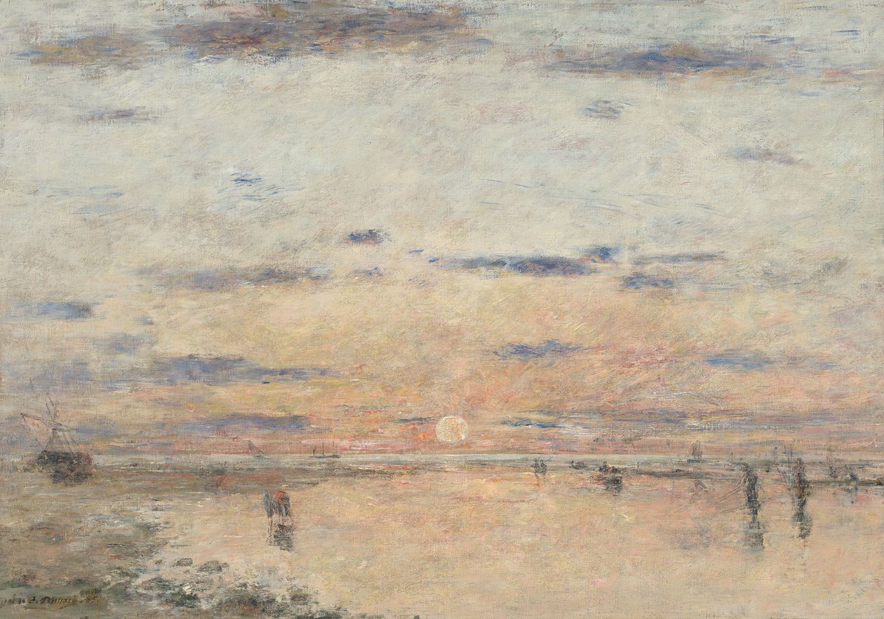 Le Havre: Sunset on the Sea by Eugene Louis Boudin