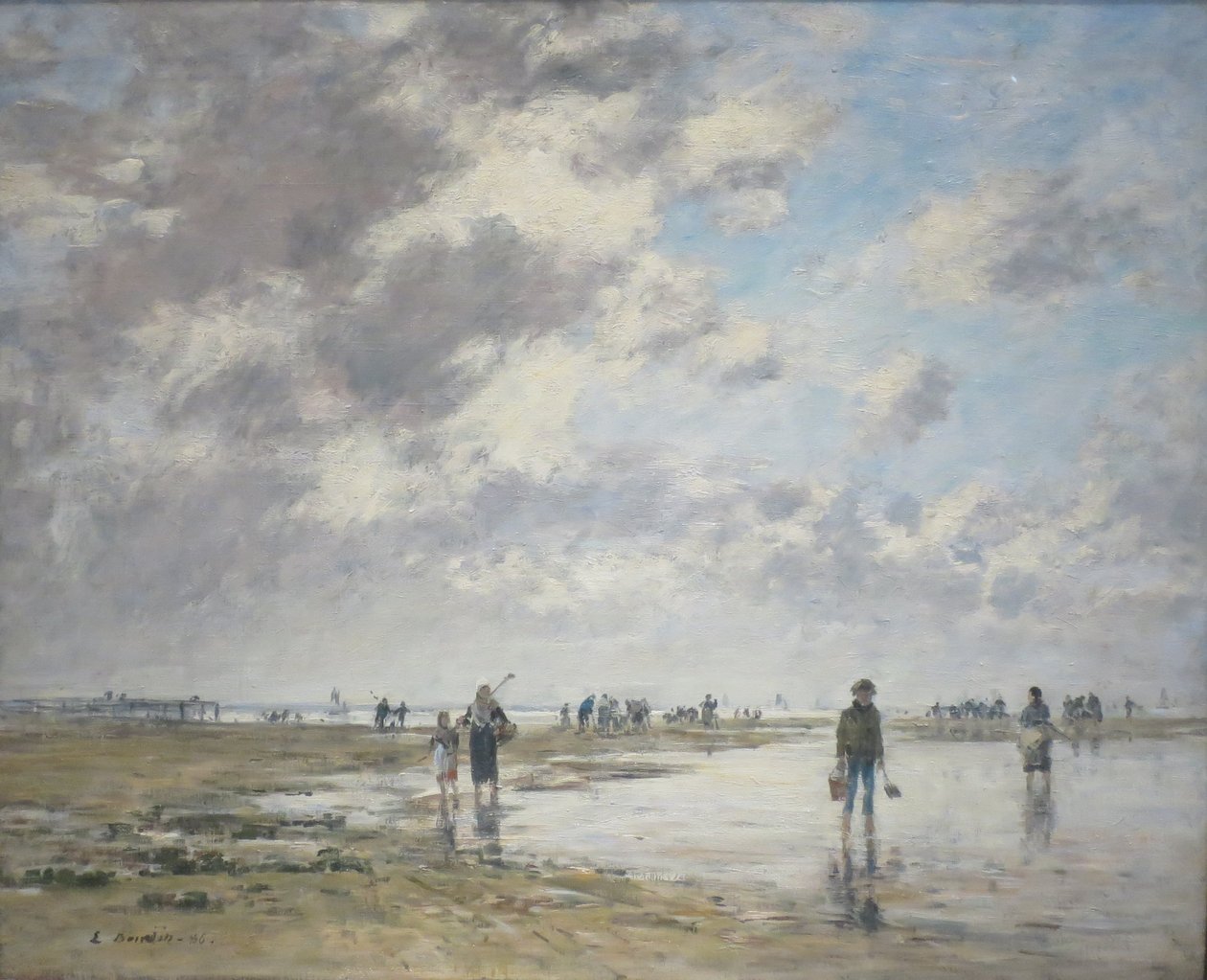 Low Tide, Berck by Eugene Louis Boudin