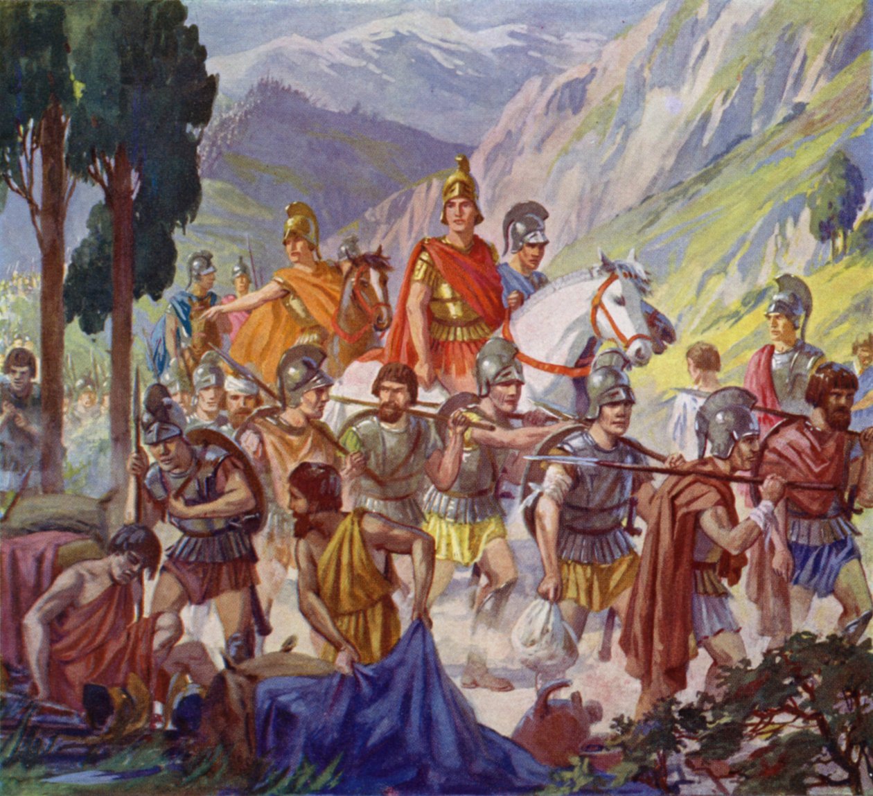 Alexander the Great in Central Asia, 4th Century BC by European School