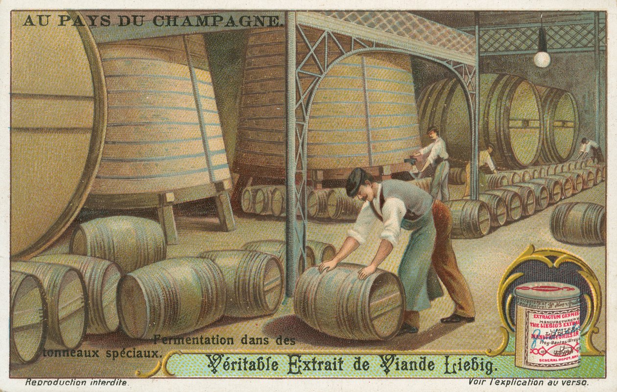 Champagne, Liebig Card, Early 20th Century by European School