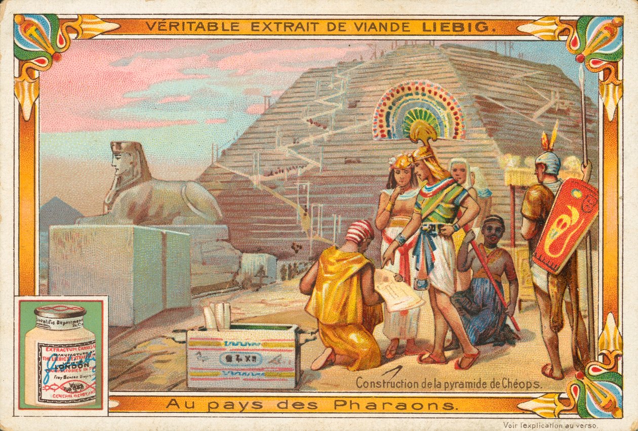 Construction of the Pyramid of Cheops by European School