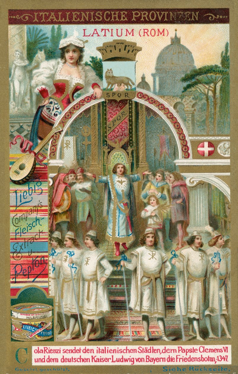 Italian Provinces, Liebig Card, Early 20th Century by European School