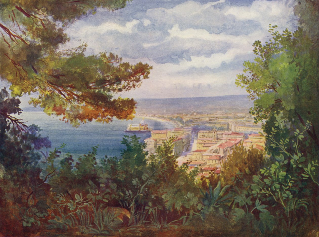 Nice, The Jetty-Promenade from the Castle by European School