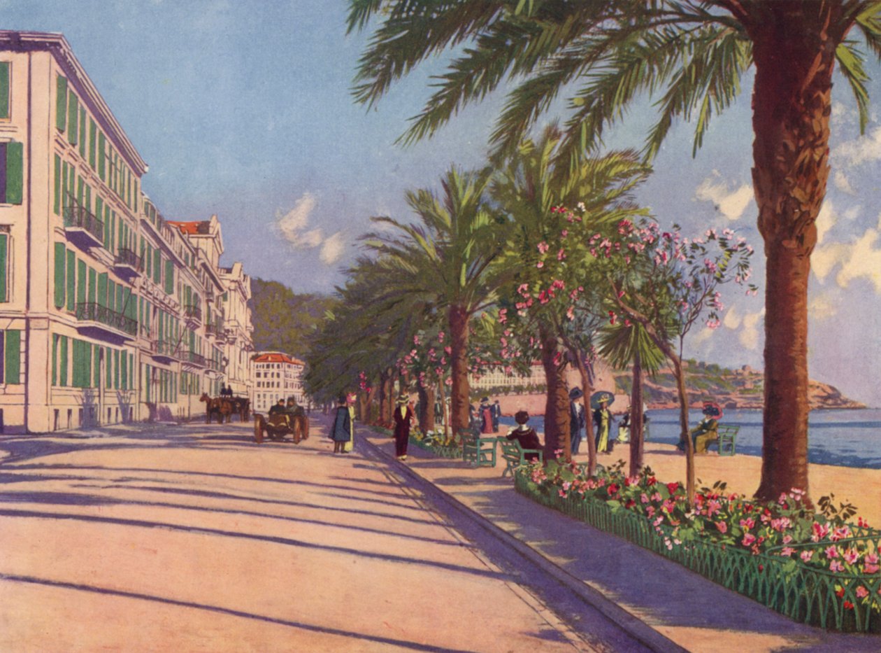 Nice, Promenade du Midi to the East by European School