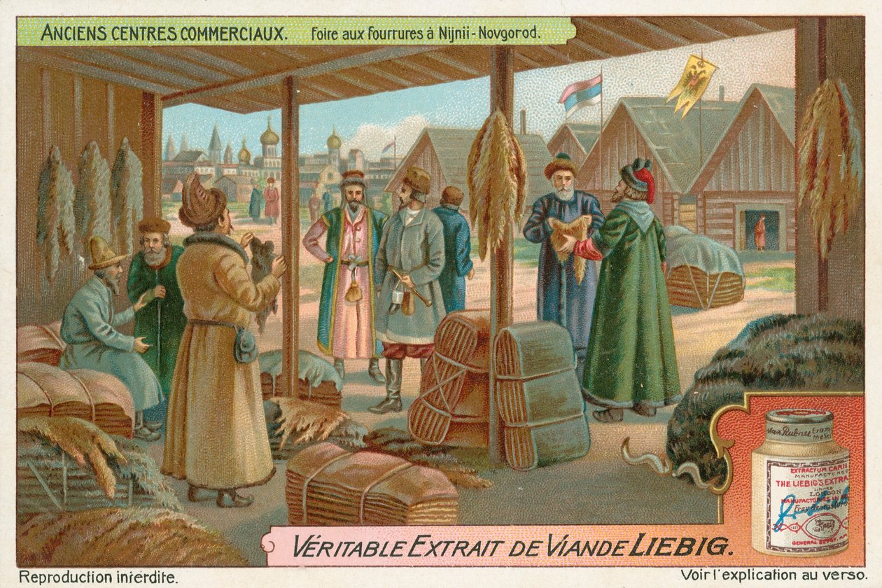 Nizhny Novgorod, Russia, Liebig Card, Early 20th Century by European School