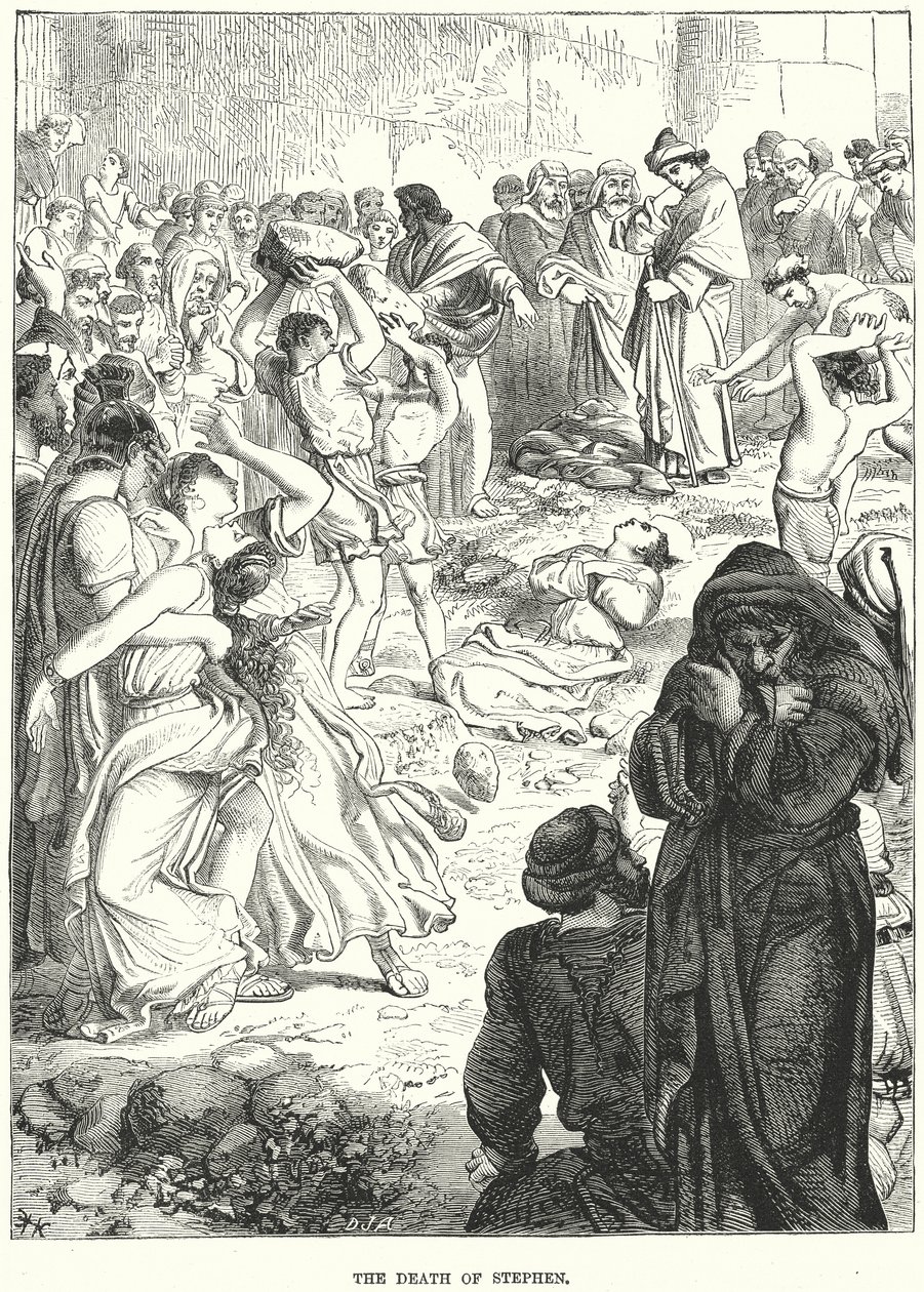 The Death of Stephen by European School