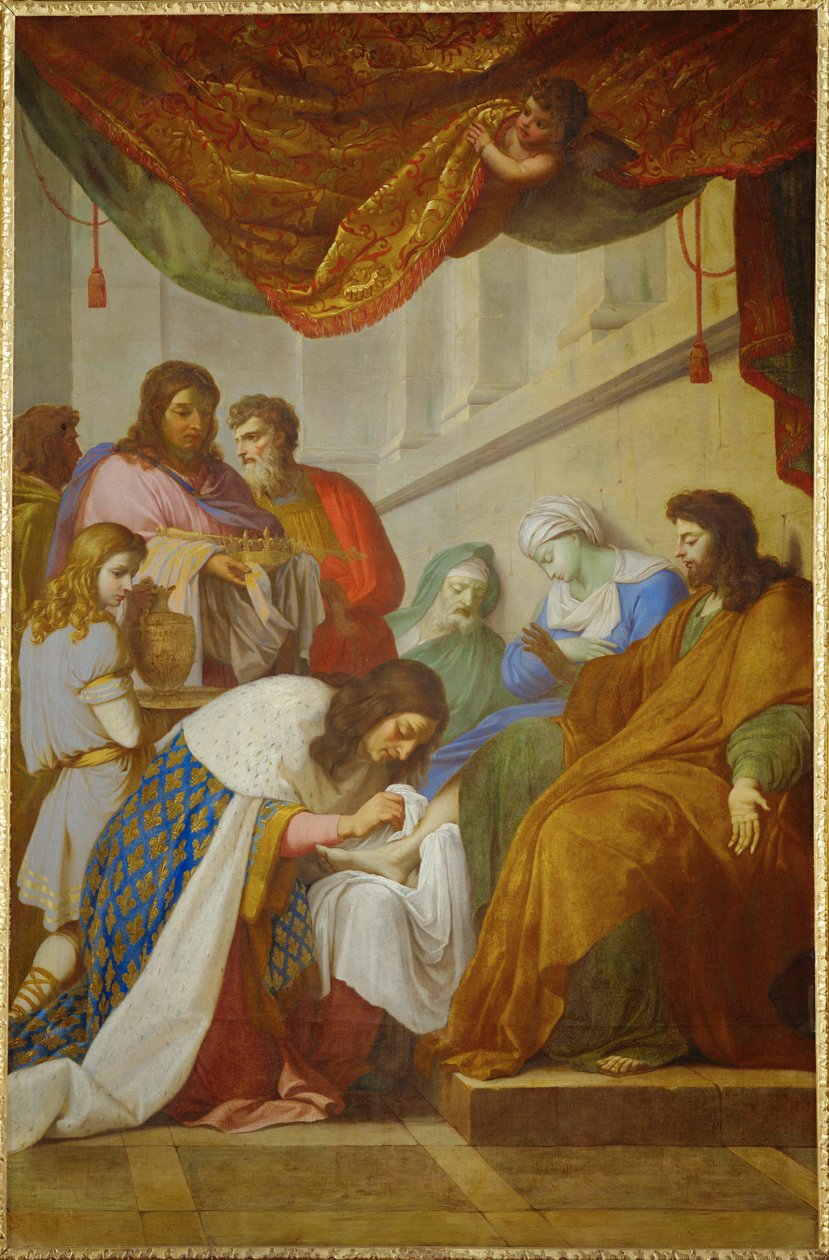 Saint Louis Caring for the Sick by Eustache Le Sueur
