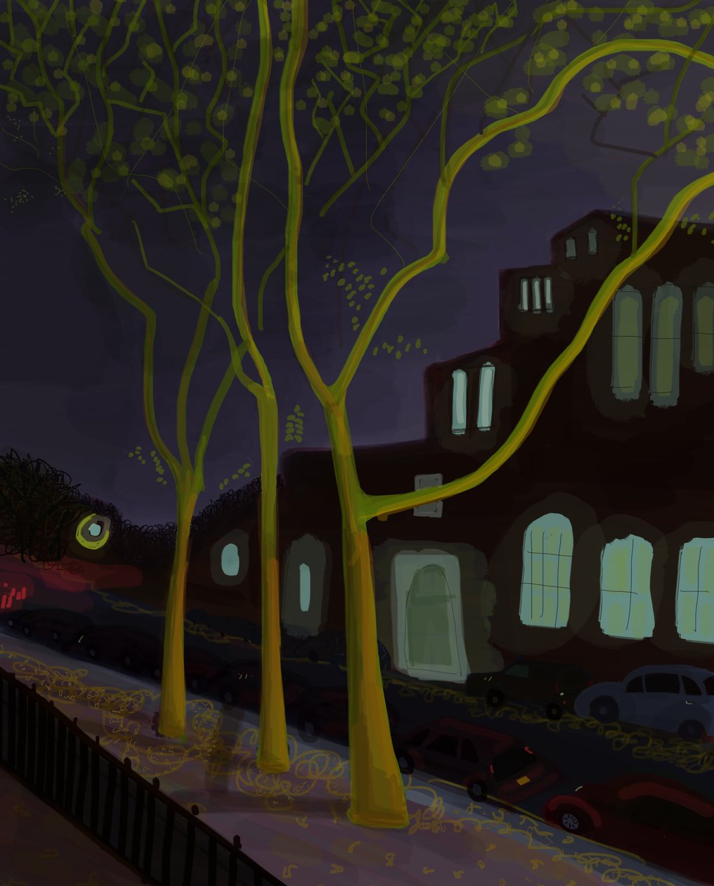 11th Street At Night by Evan Sklar