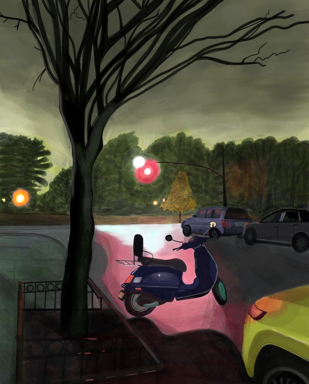 2:45 A.M. 7th Street and Prospect Park West by Evan Sklar
