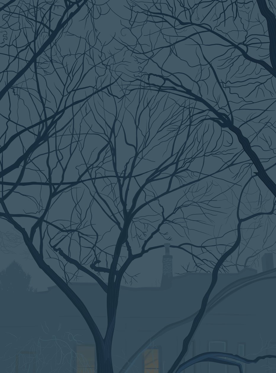 Blue Dusk, February by Evan Sklar