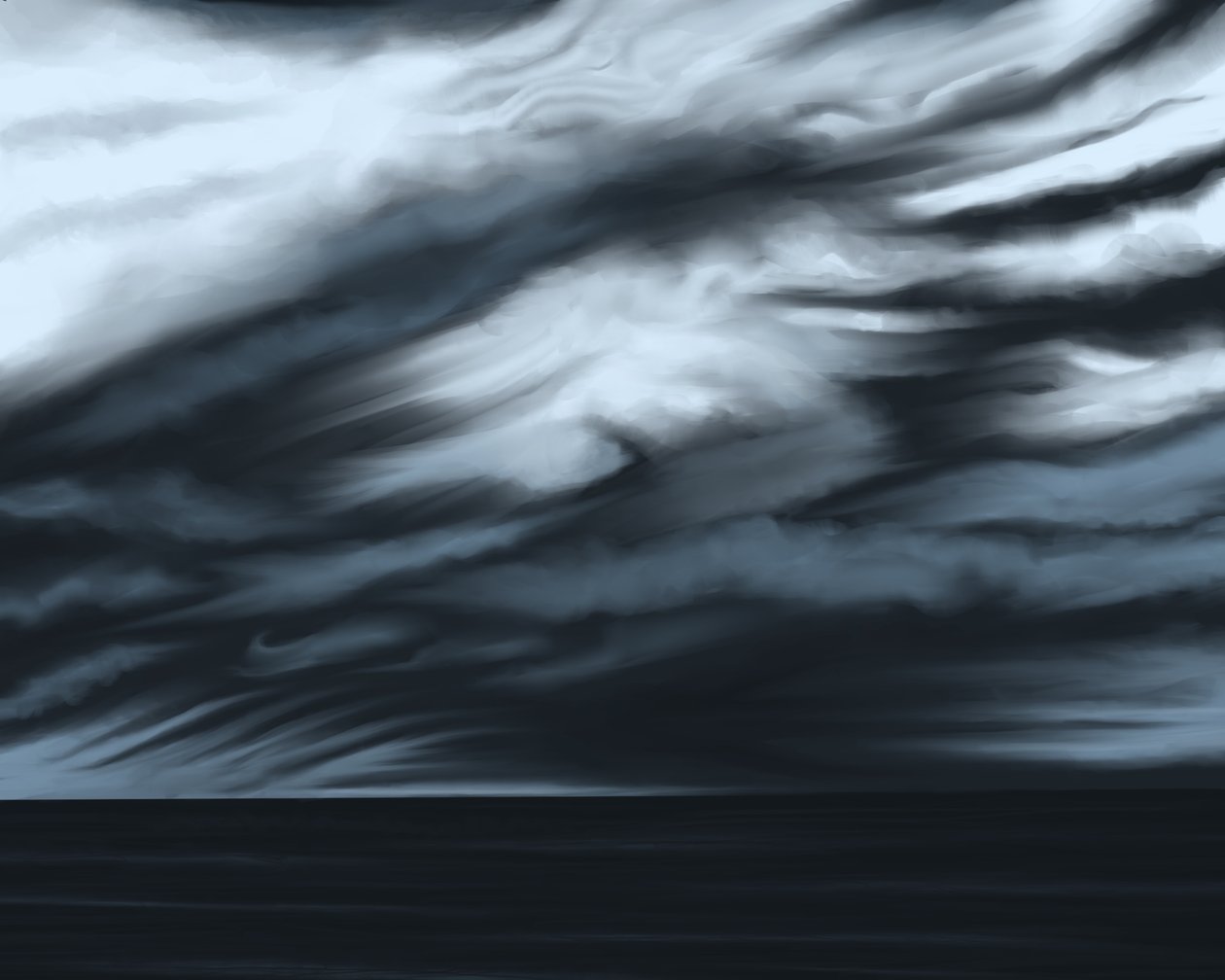 Blue Sky and Ocean, c.2020-24 by Evan Sklar