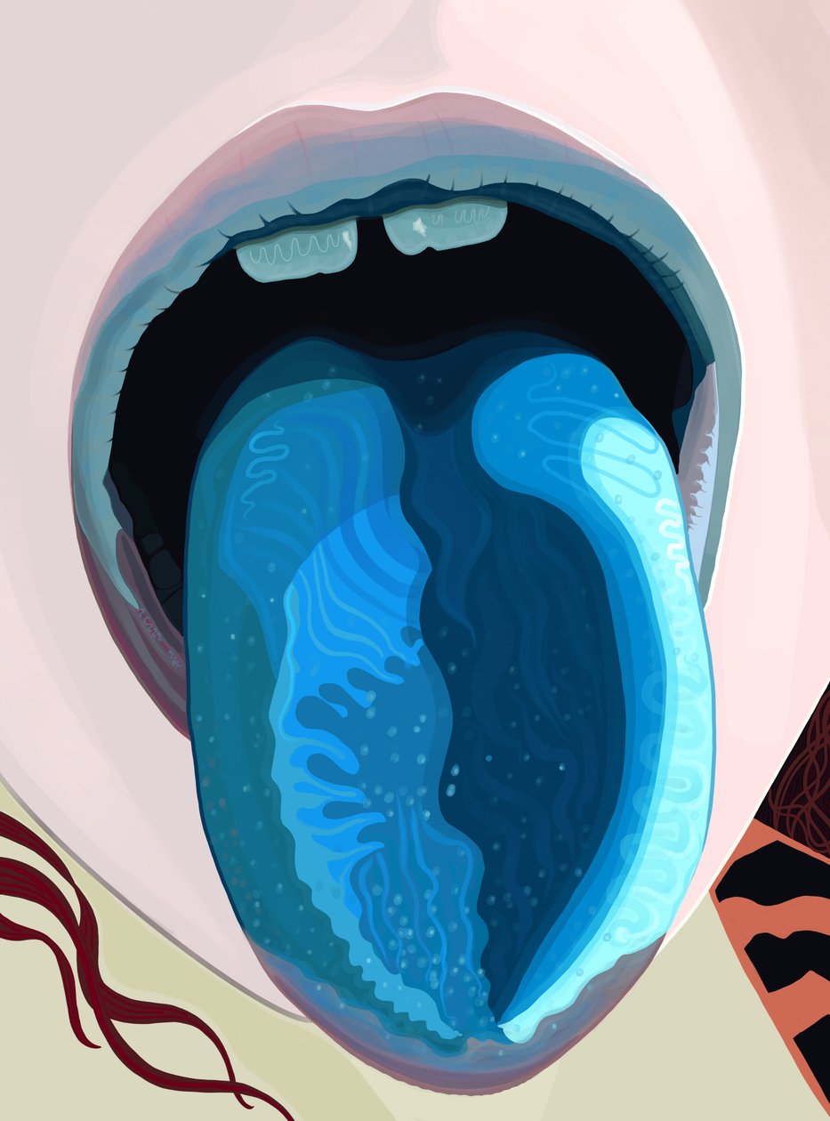Blue Tongue From Popsicle by Evan Sklar