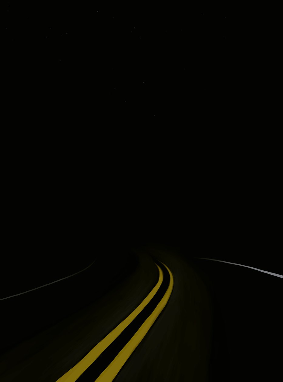 Driving The Road At Night #3 Brooklyn by Evan Sklar