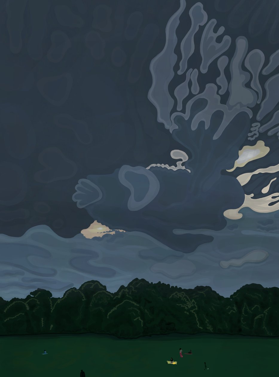 Dusk and Clouds, Prospect Park, Brooklyn by Evan Sklar