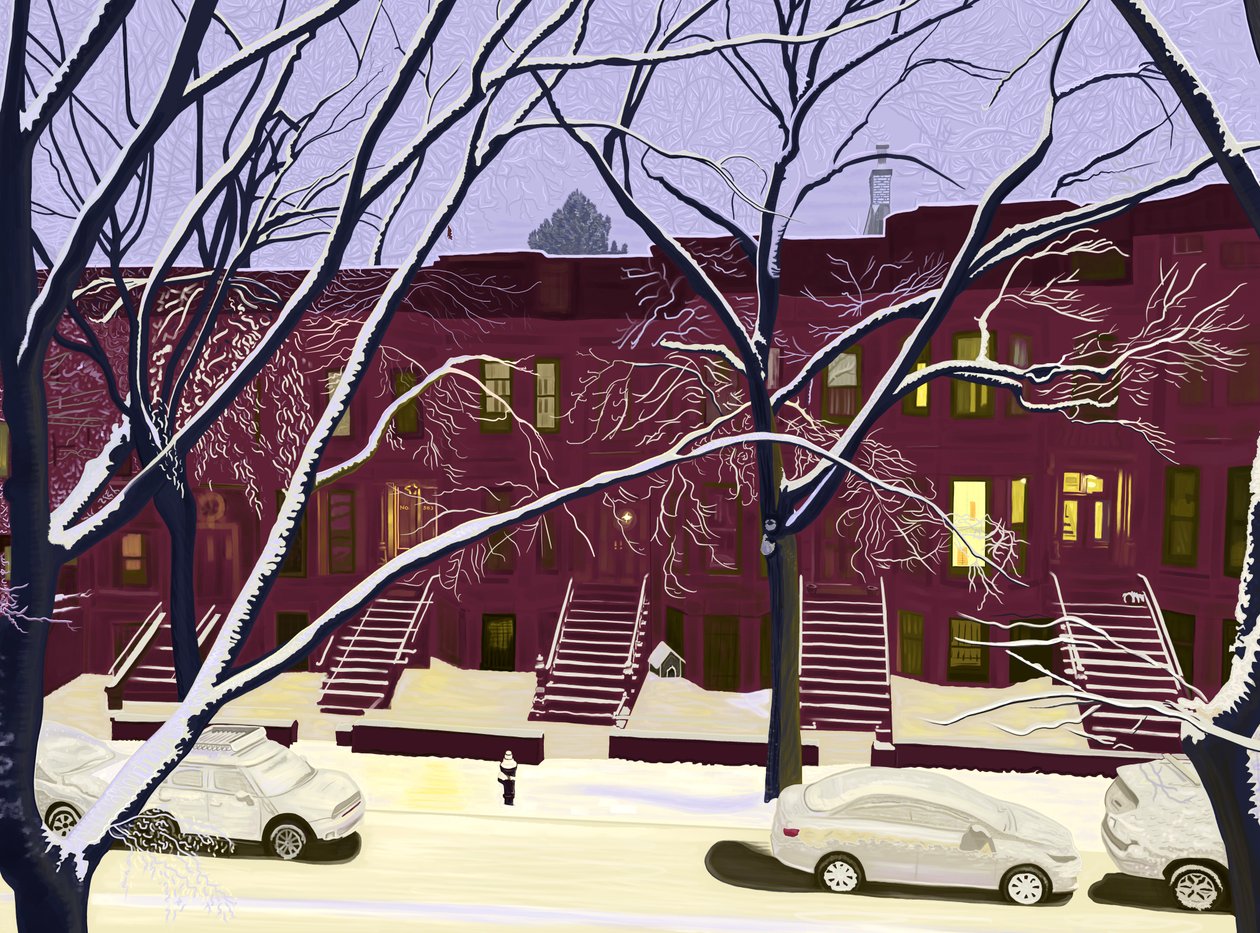 First Snow, First Light by Evan Sklar