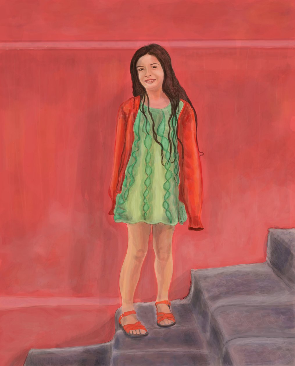 Girl In San Miguel by Evan Sklar