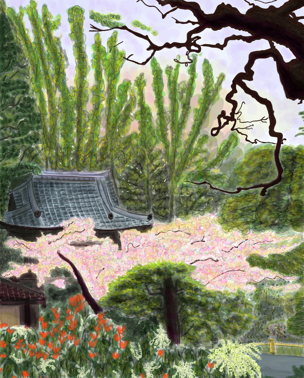 Japanese Garden by Evan Sklar
