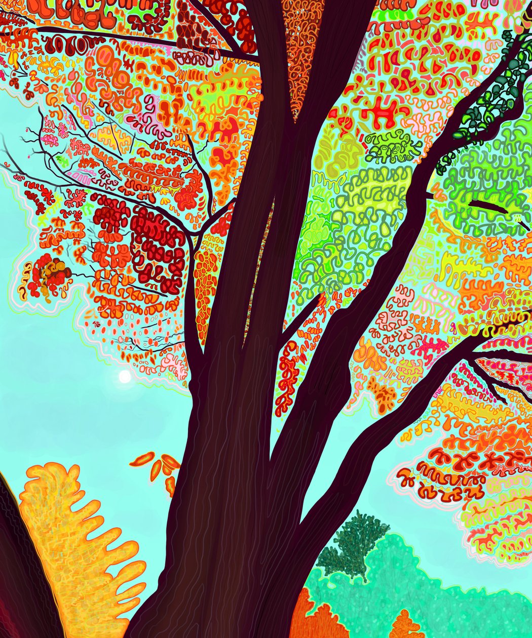 Last Fall Tree, 2018 by Evan Sklar