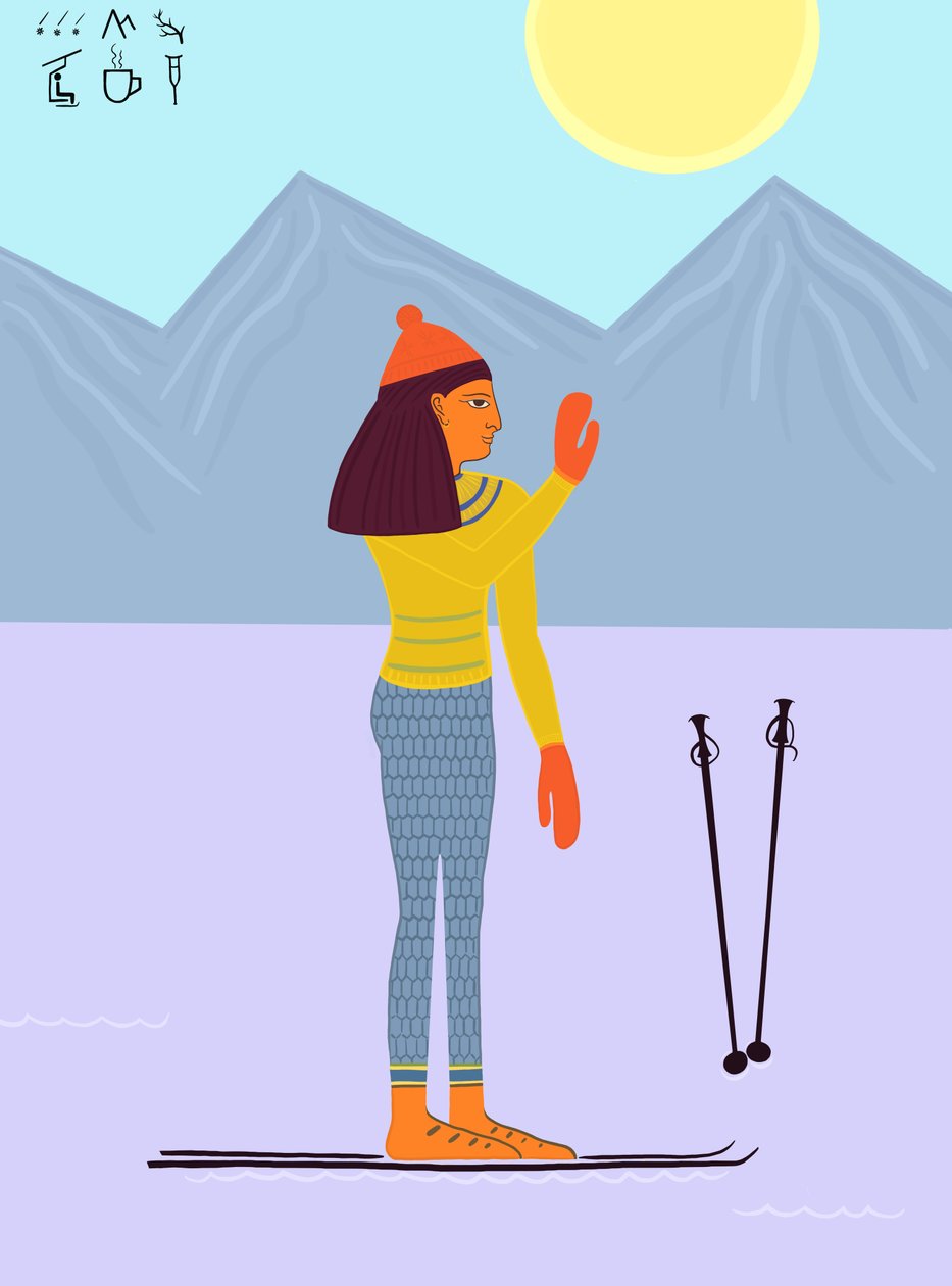 Ski Day With Hieroglyphics by Evan Sklar