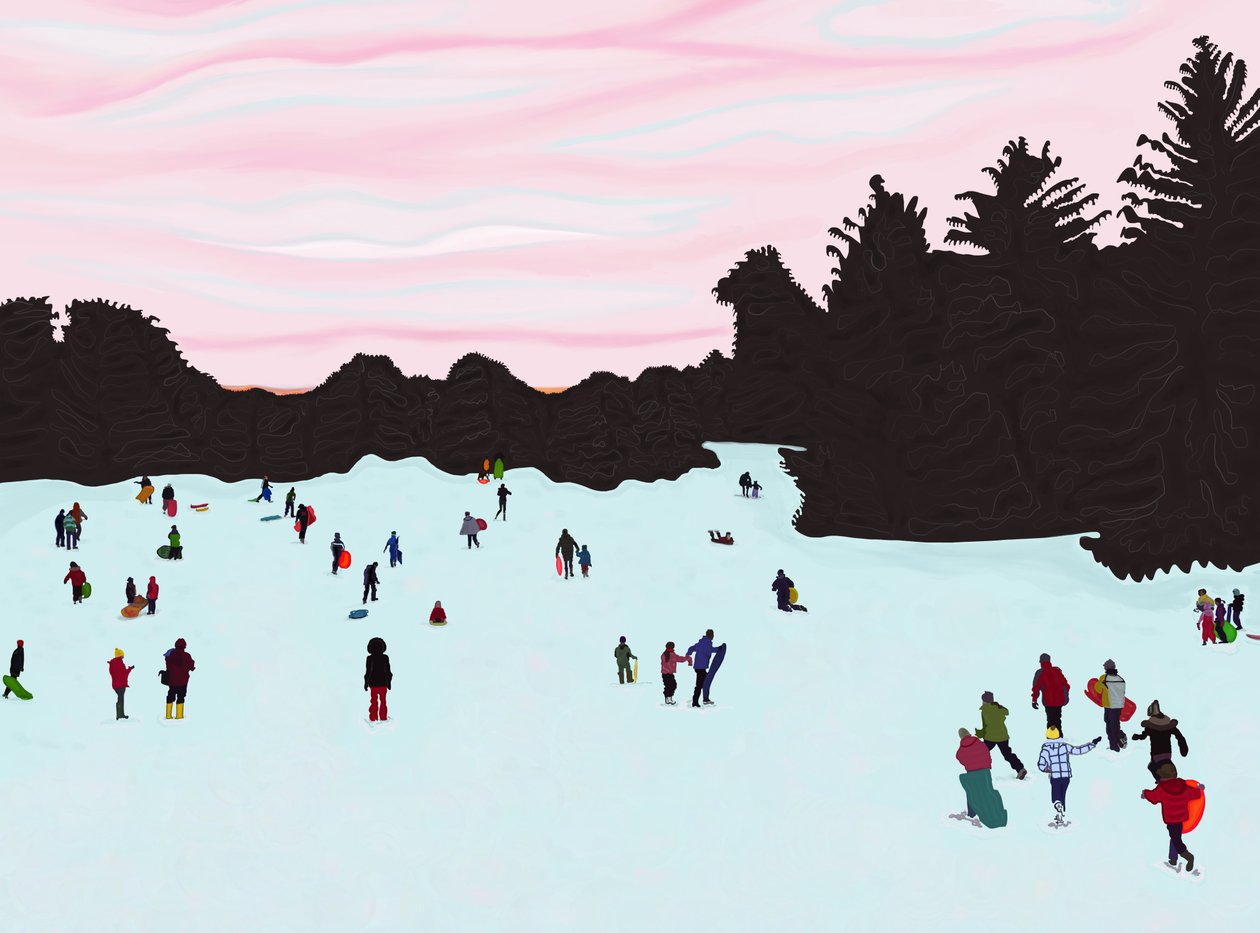 Sledding, Prospect Park by Evan Sklar