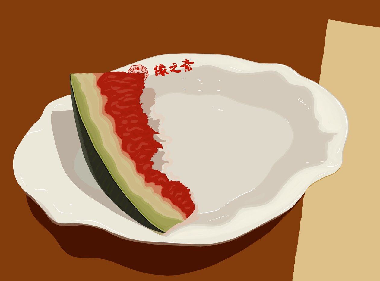 Slice of Watermelon by Evan Sklar