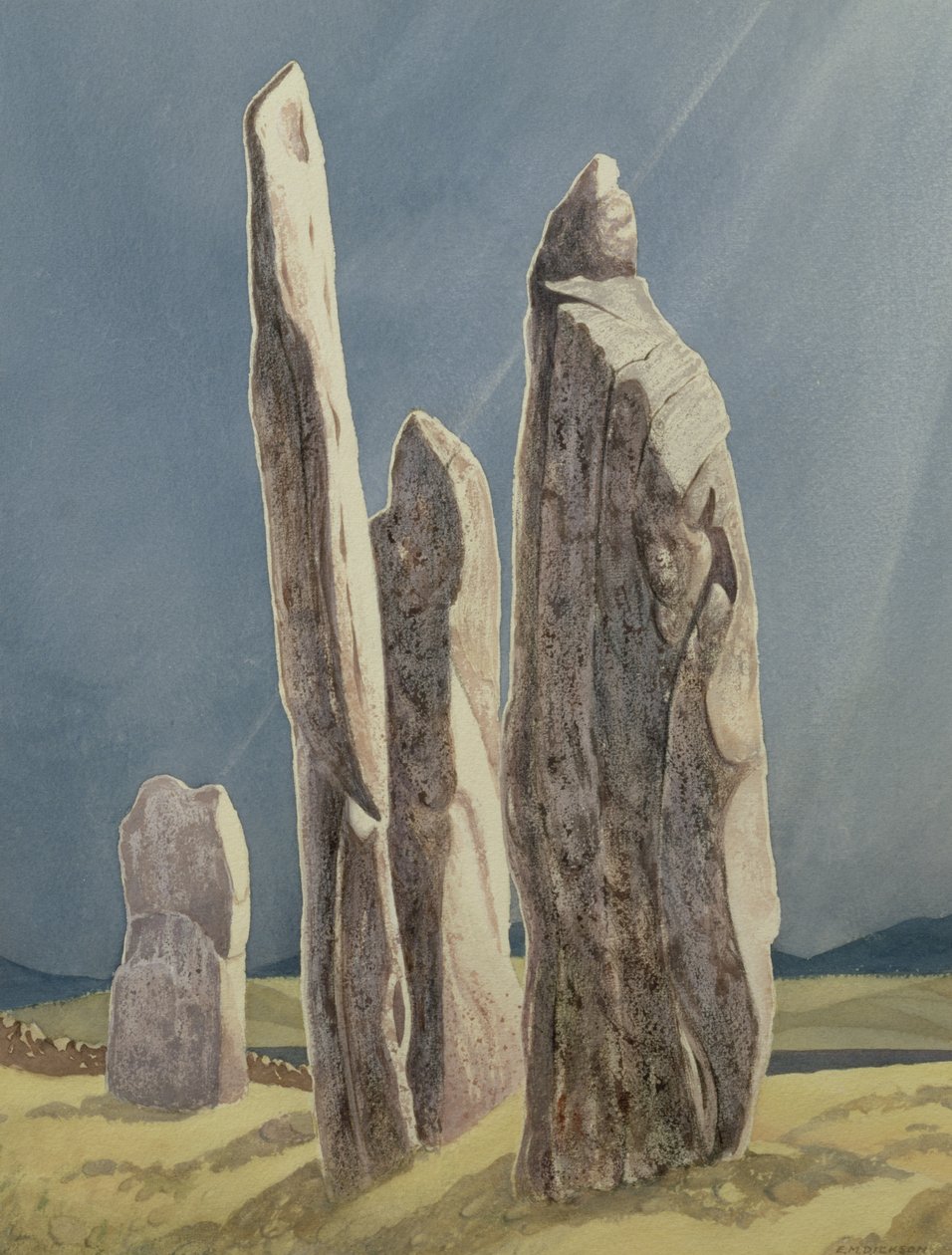 Tall Stones of Callanish, Isle of Lewis by Evangeline Dickson