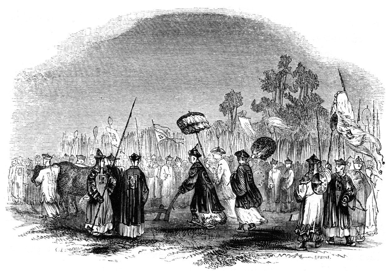 The Annual Spring Festival, 1847 by Evans
